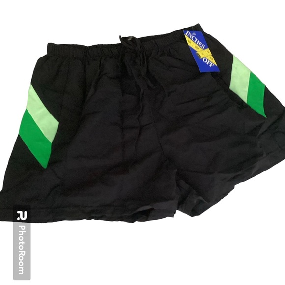 New woman within Swimming short quick dry with elastic size 1X Black/Green - Picture 2 of 5